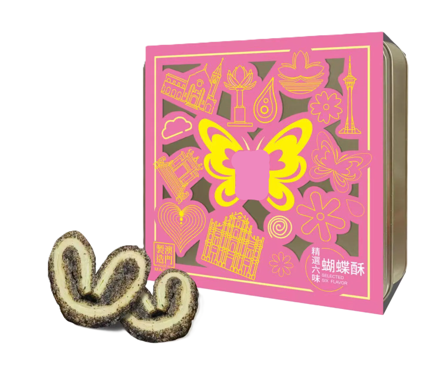 【直播】LL011150 精選六味蝴蝶酥禮盒 (24塊) 268g