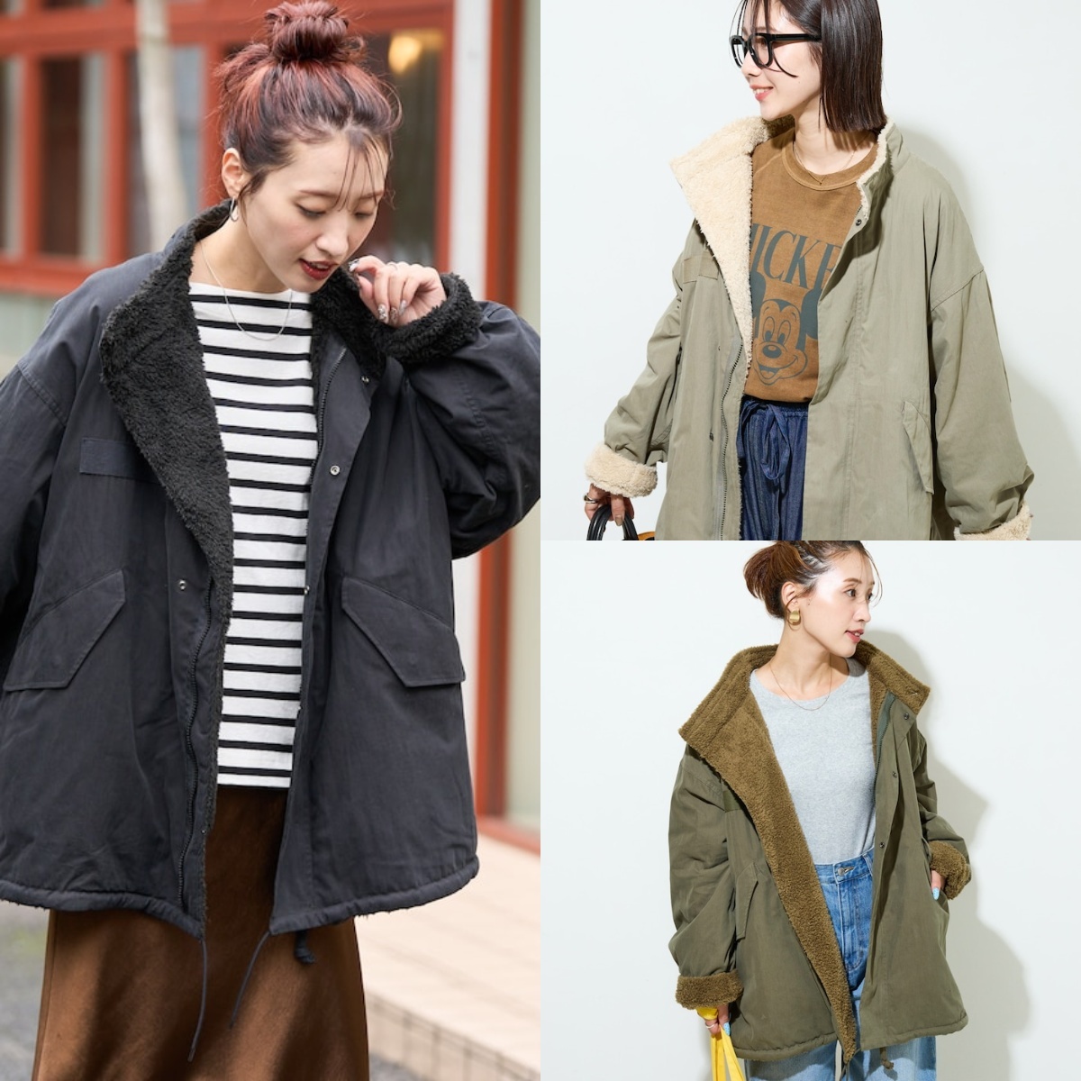 限時特價預購┃FREAK'S STORE 女款 M65 雙面穿 尼龍 抓絨 毛毛 外套