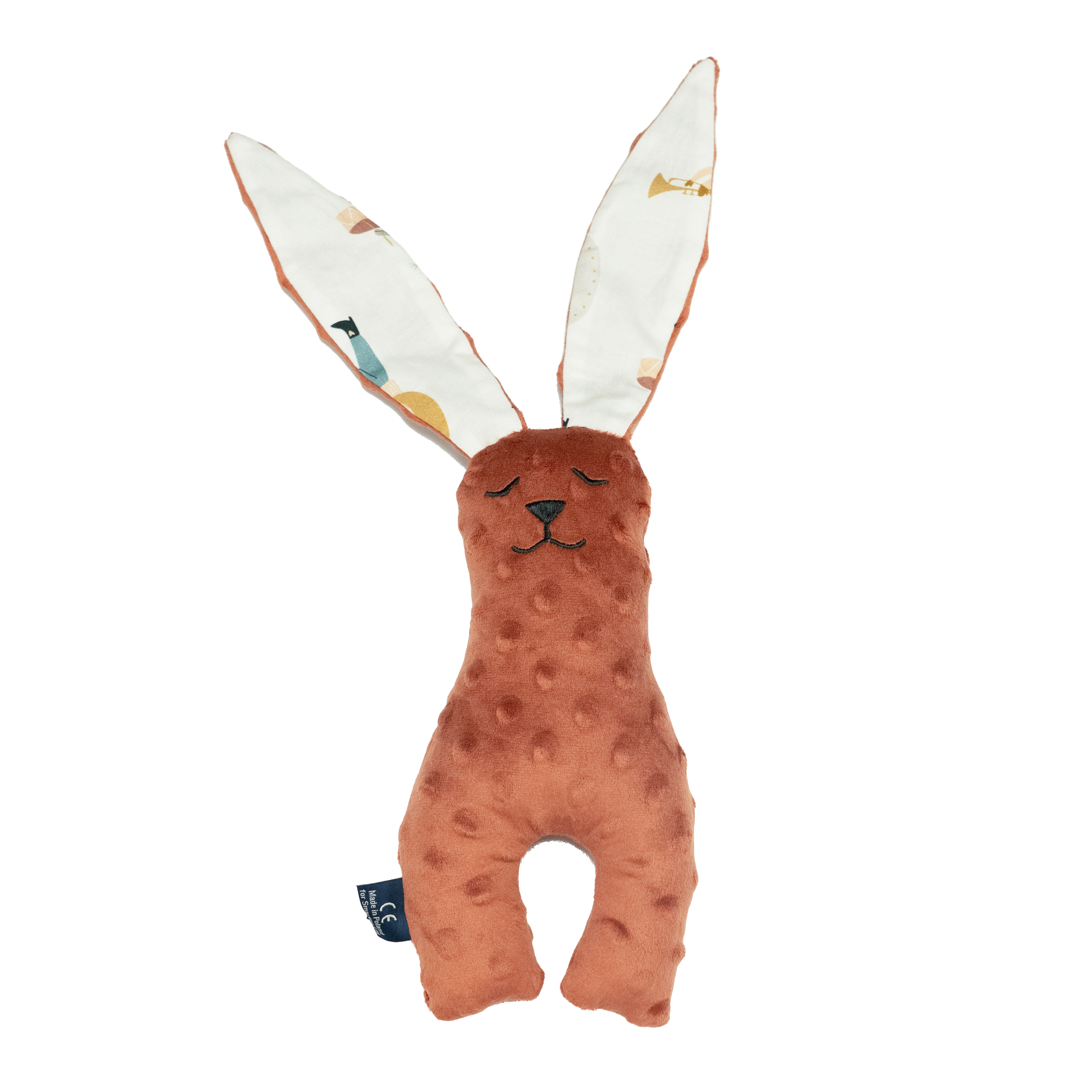 La Millou波蘭 豆豆安撫兔｜奶油紅絲絨