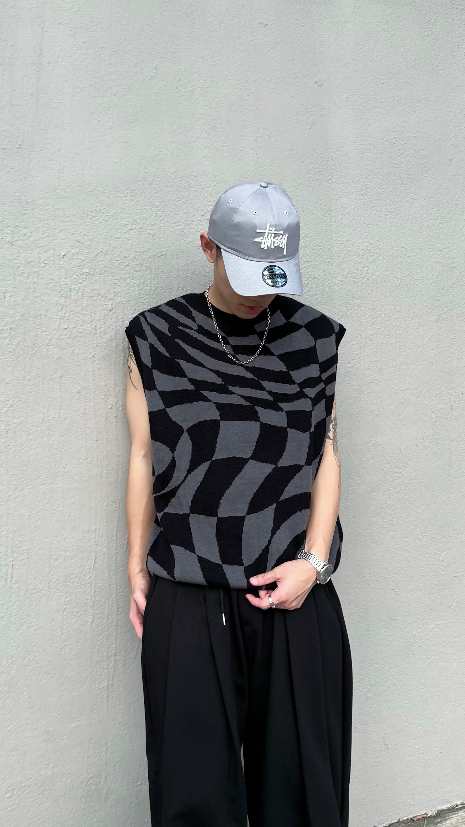 正韓 立體版針織背心