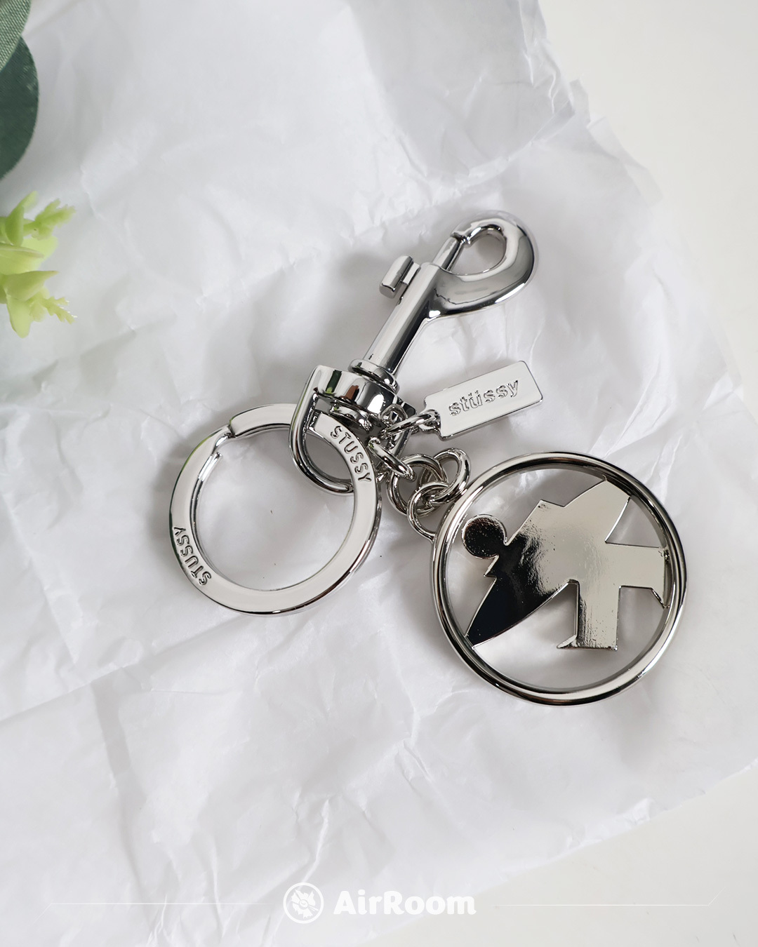 2025AW STUSSY SURFMAN KEYCHAIN 金屬 衝浪 小人 吊飾 鑰匙圈 現貨 138873