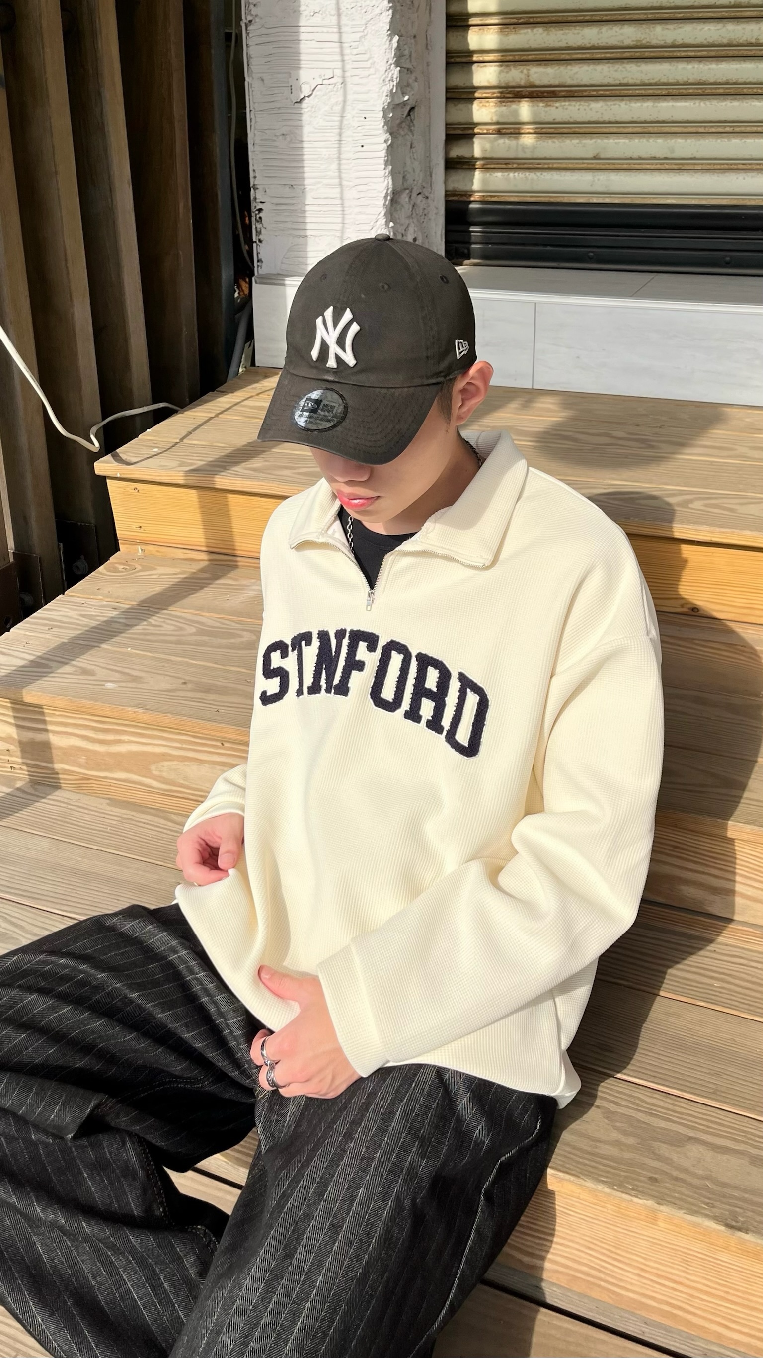 STNFORD 毛巾繡小高領 (2colors)