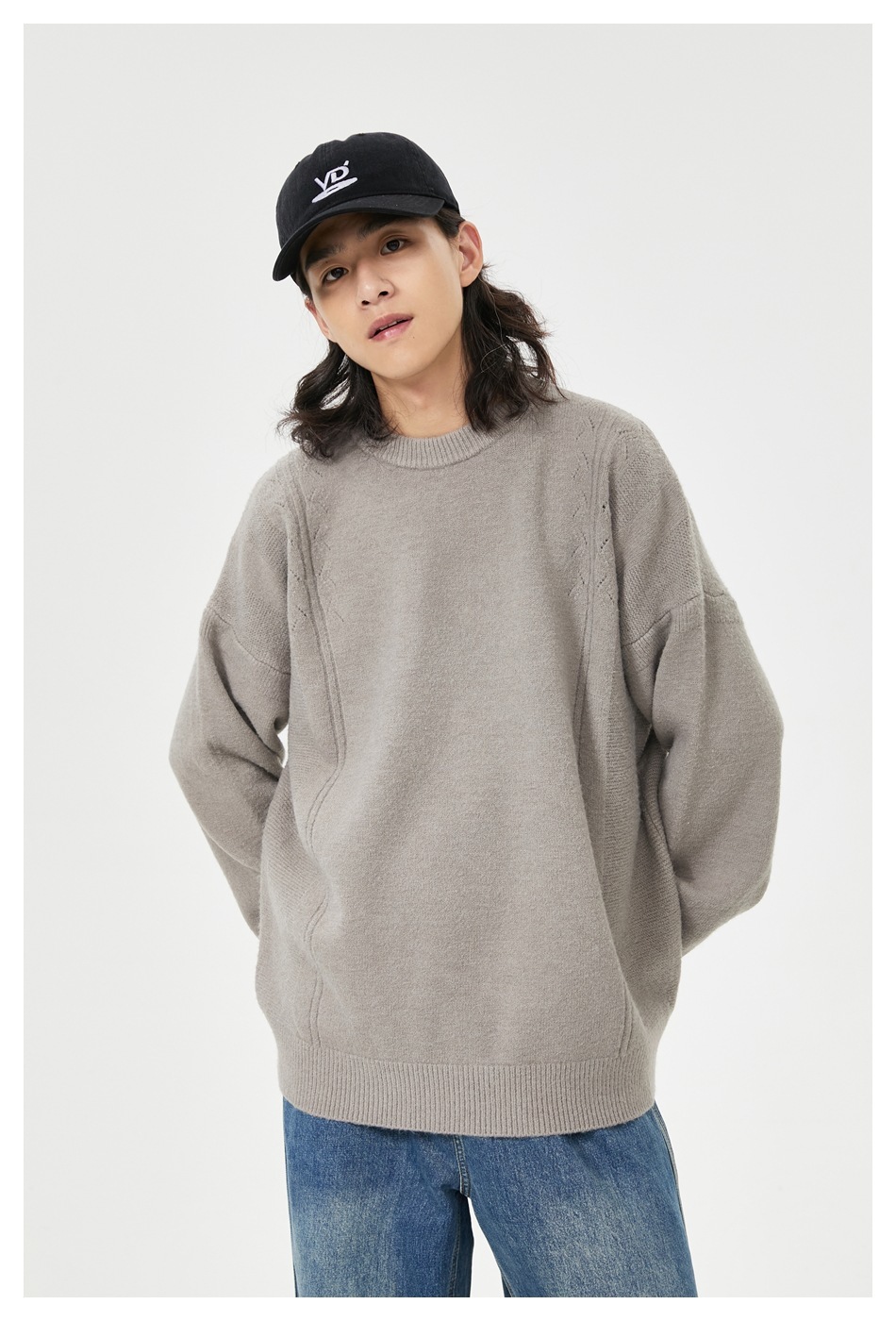 1M22 復古編織紋路針織毛衣 三色