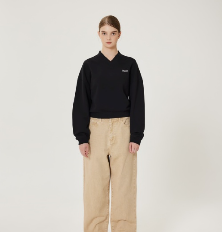 【預購】AKR011306 Markm 女裝短款V領衛衣 (MHIBH8763)