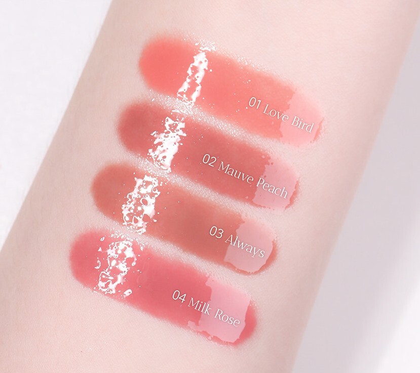 haming 花瓣嘟嘟唇釉 01 Love Bird 初戀珊瑚