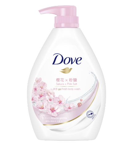 dove 櫻花x粉鹽沐浴乳1kg