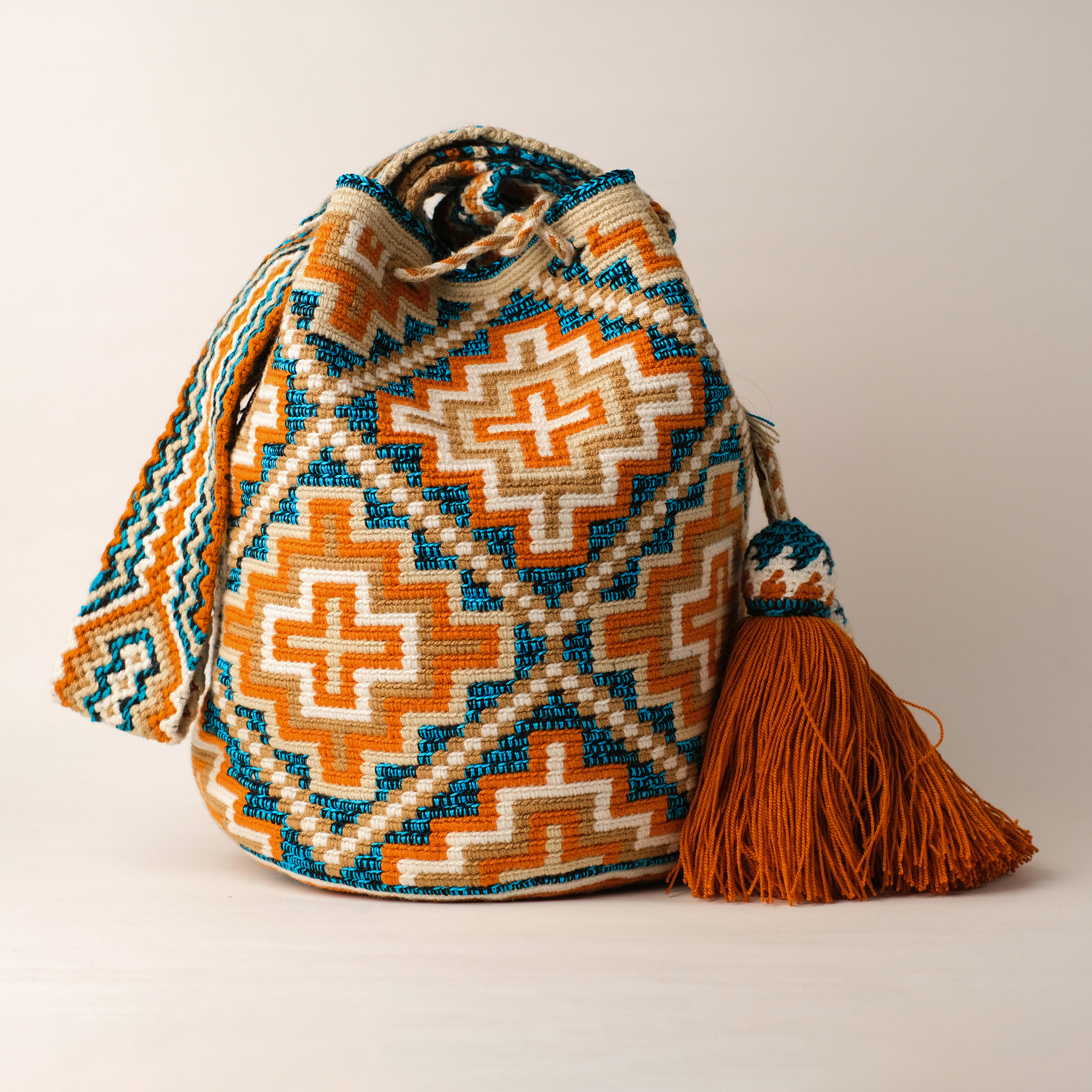 瓦尤編織包｜Occidentale - 大 皮革特別款｜哥倫比亞