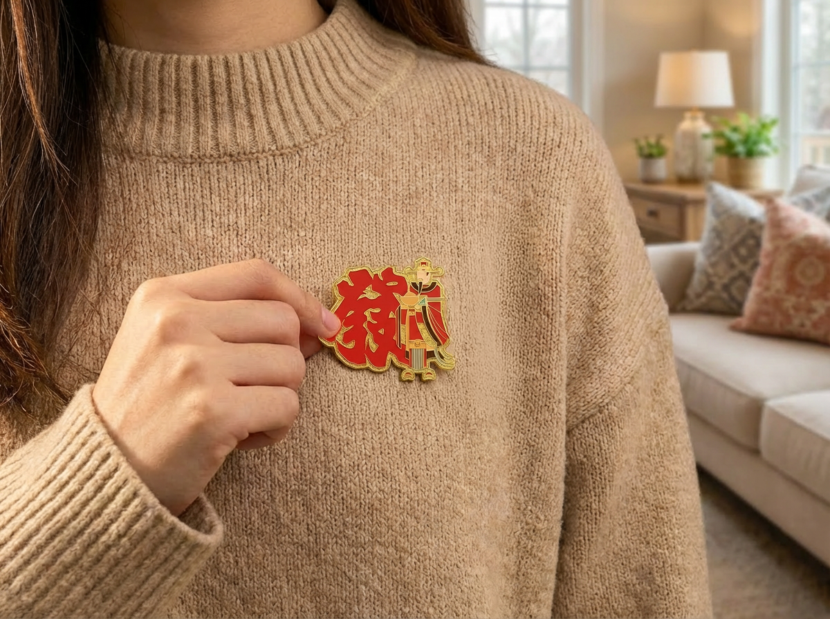 【開運襟章 - 發】襟章丨別針丨Amazing Studio