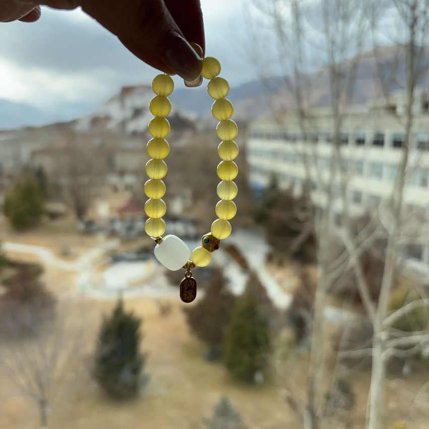 260113 西藏扎基寺蜜蠟手串（已開光）