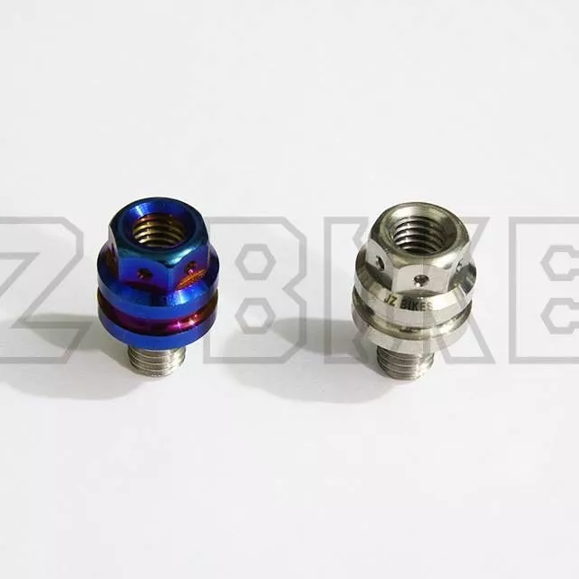 【JZ BIKES】傑能 後視鏡轉接座/增高座 白鐵/鍍鈦/鍍黑/鍍金 M8/M10/正牙/反牙 適用全車系