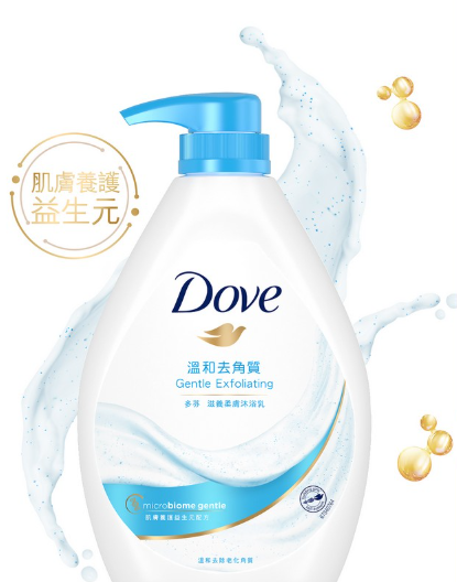 dove 溫和去角質滋養柔膚沐浴露1kg