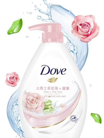 dove 大馬士夾玫瑰x蘆薈沐浴乳1kg