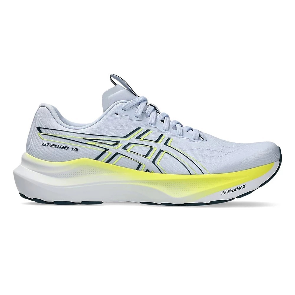 男鞋 ASICS GT-2000 淺藍黃 寬楦 支撐 緩震 回彈 運動 慢跑鞋【1011C056-400】