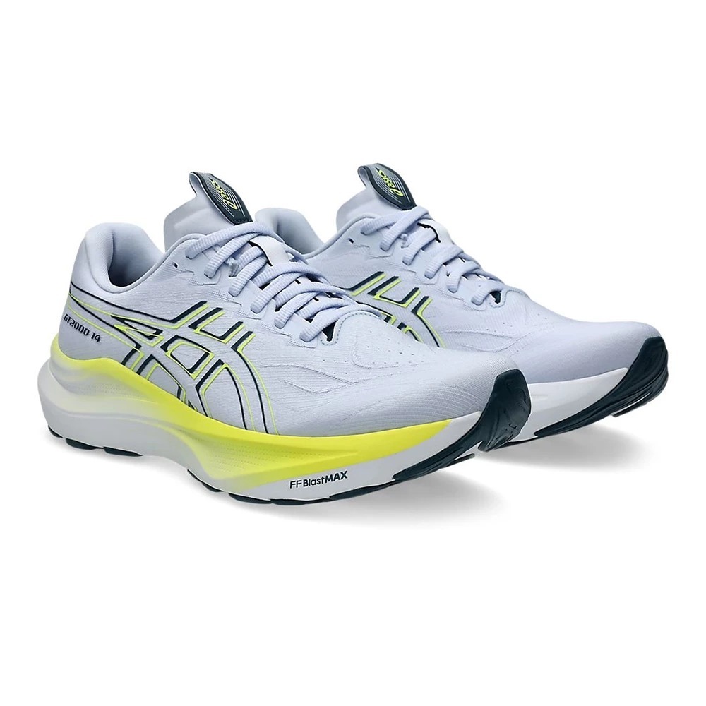 男鞋 ASICS GT-2000 淺藍黃 寬楦 支撐 緩震 回彈 運動 慢跑鞋【1011C056-400】