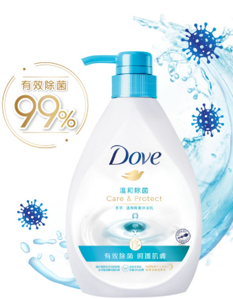 dove溫和除菌沐浴乳1kg