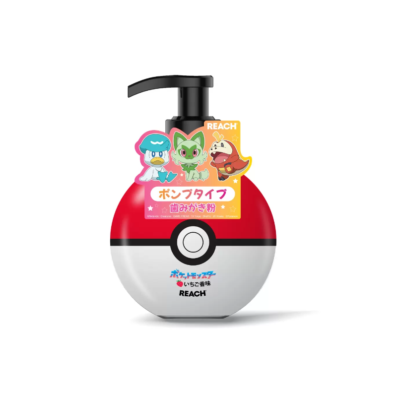 REACH Kids 按壓式兒童啫喱牙膏 250g (士多啤梨/提子味) - 單手可擠/易漱口