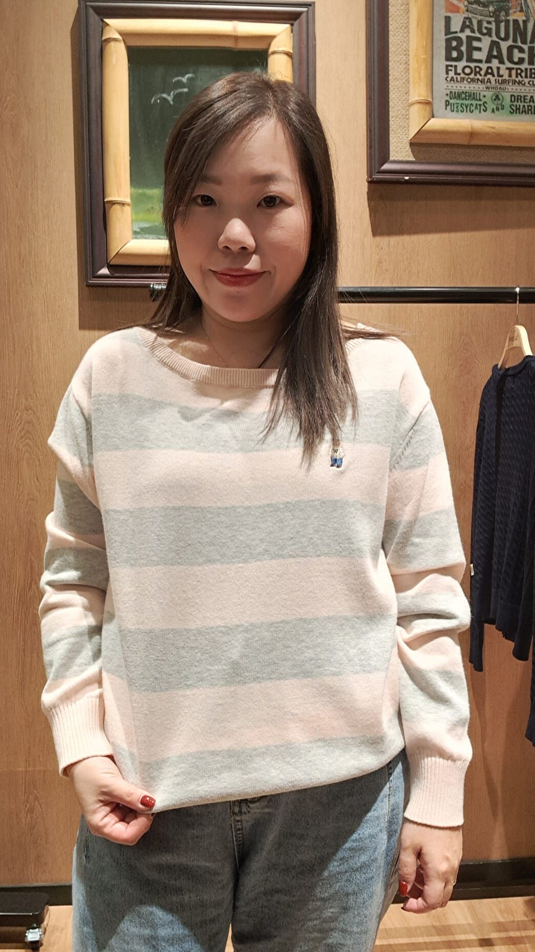 韓國代購 🍊WHO.A.U🍊 條紋TOP WHKAG2355F