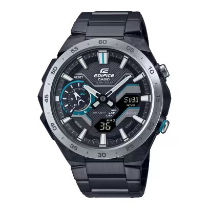 【CASIO 卡西歐】EDIFICE 感受方程式賽車在賽道上疾速奔馳的純粹快感 ECB-2200DD-1A