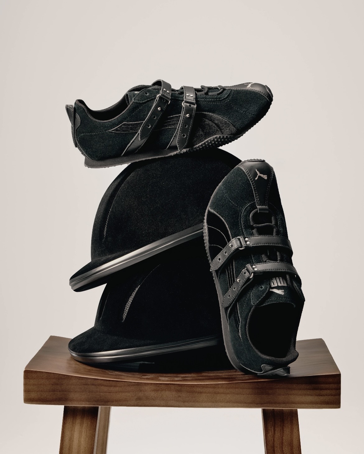 <黑馬>Puma H-Street 馬年限定 鉚釘 皮革 馬鞍 設計款 黑色