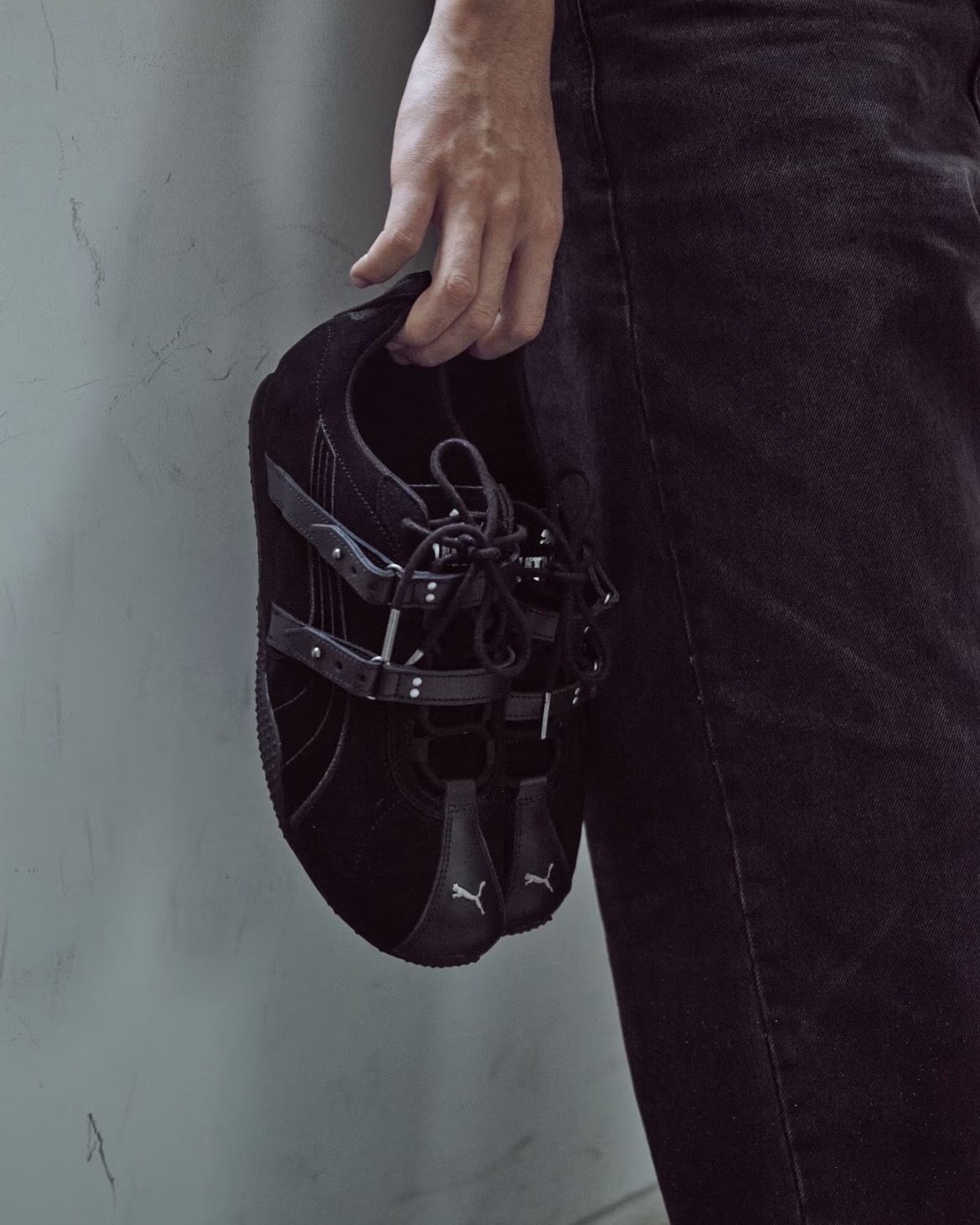 <黑馬>Puma H-Street 馬年限定 鉚釘 皮革 馬鞍 設計款 黑色