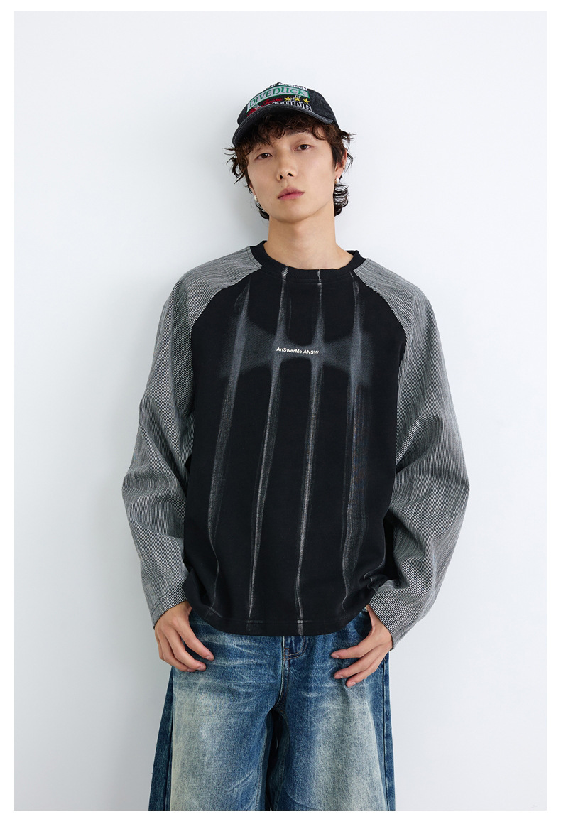 1M02 美式復古水洗扎染大學TEE 三色