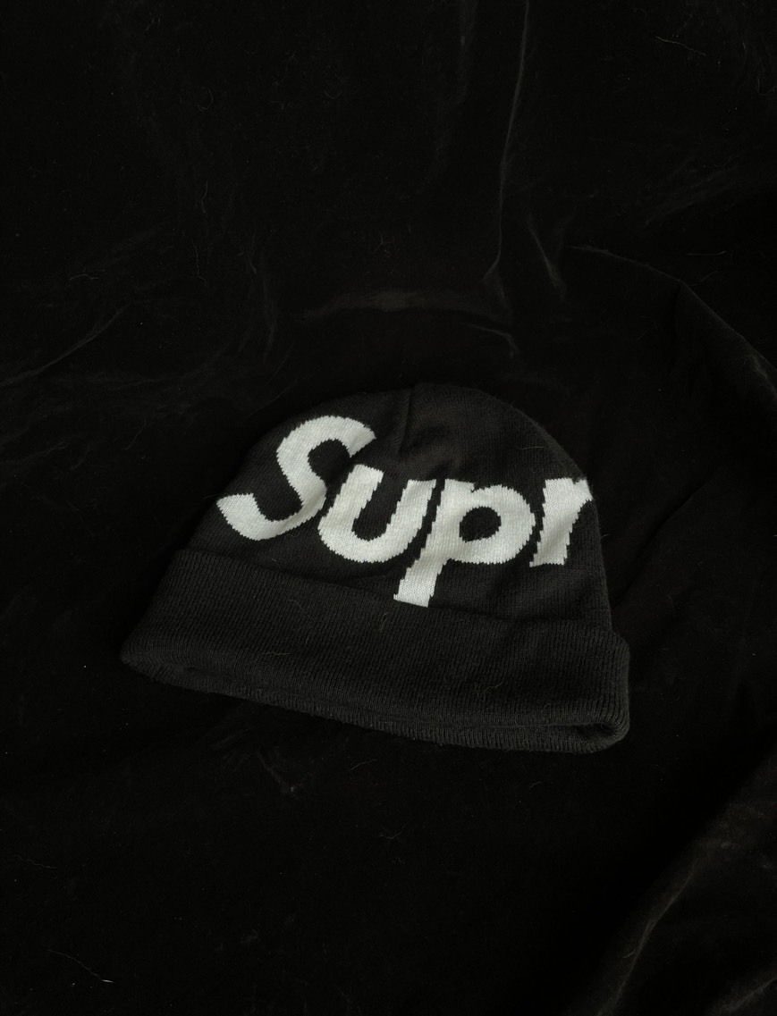SUPREME FW 大LOGO 毛帽 經典LOGO 黑 咖 迷彩 紅迷彩