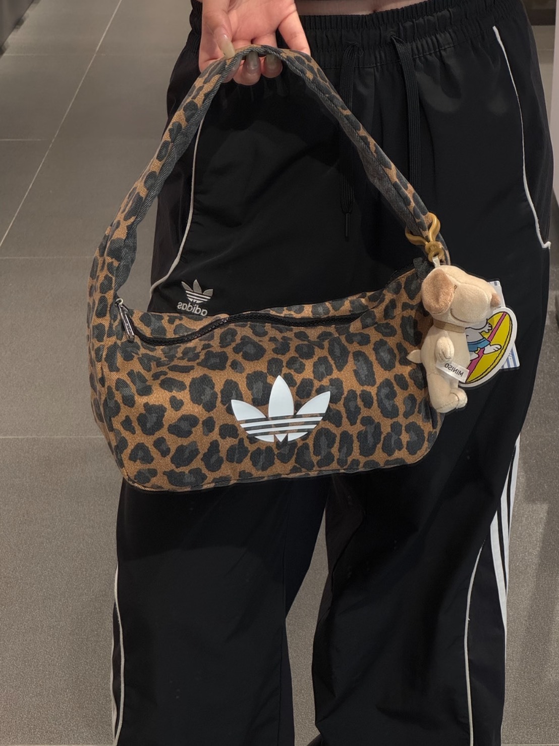 ADIDAS ORIGINALS 豹紋手提包