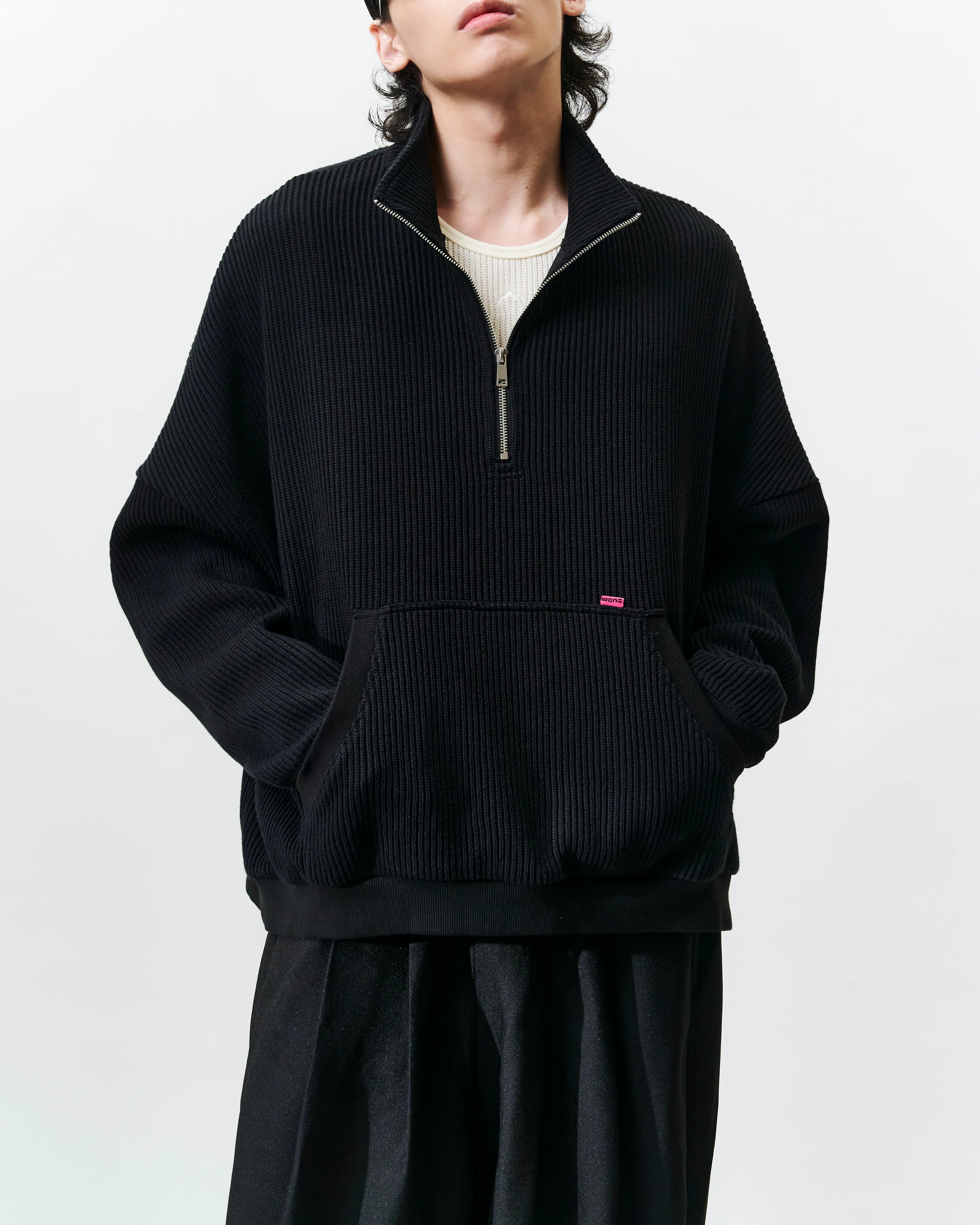 WTNC｜Half-Zip Sweater (Black)