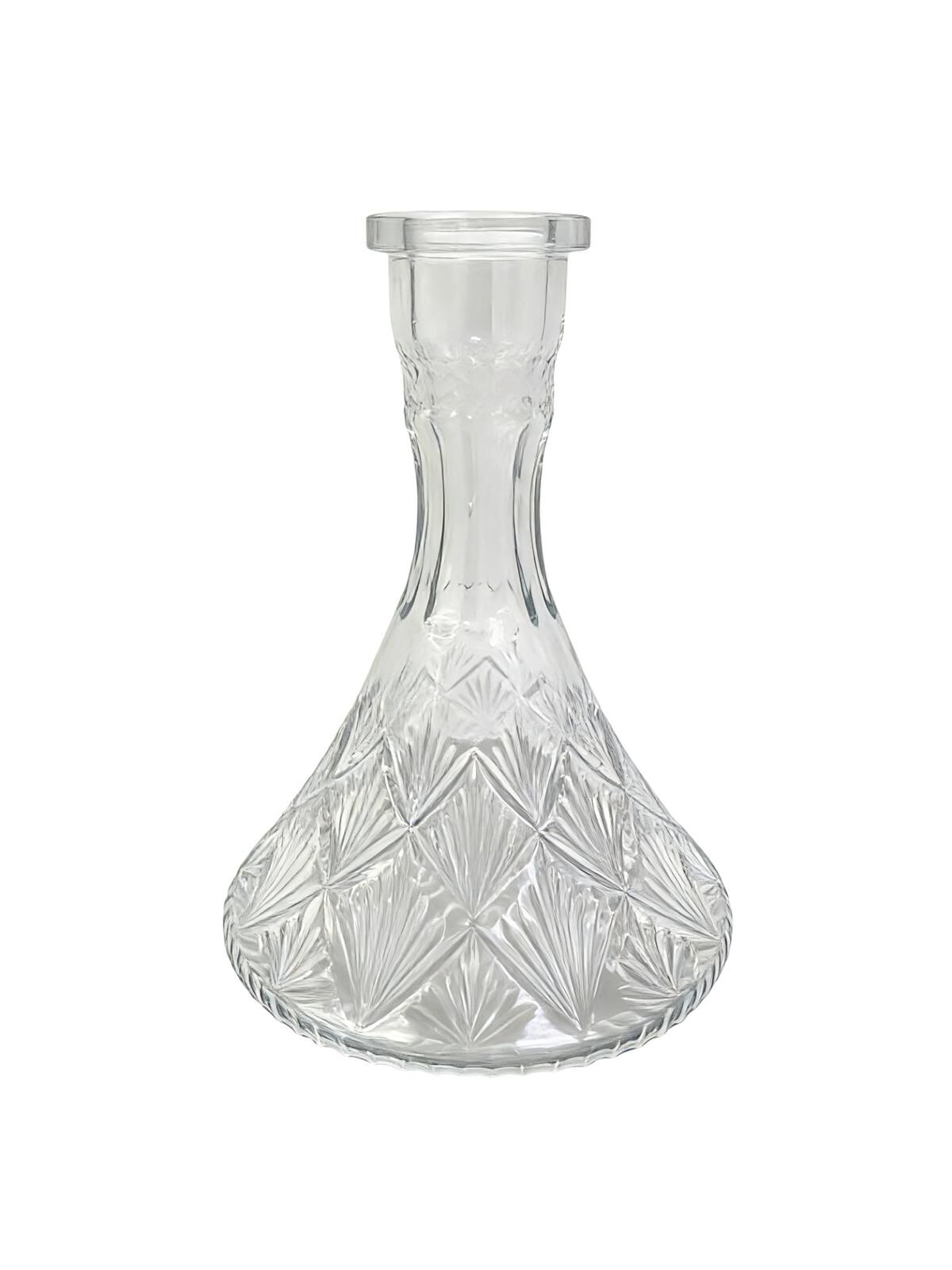 Glass Base Clear - Flower cut