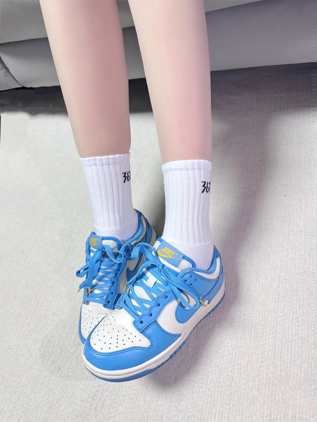 Nike Dunk Low UNC 北卡藍 水藍白 經典款 低筒 大童款 休閒鞋 CW1590-103