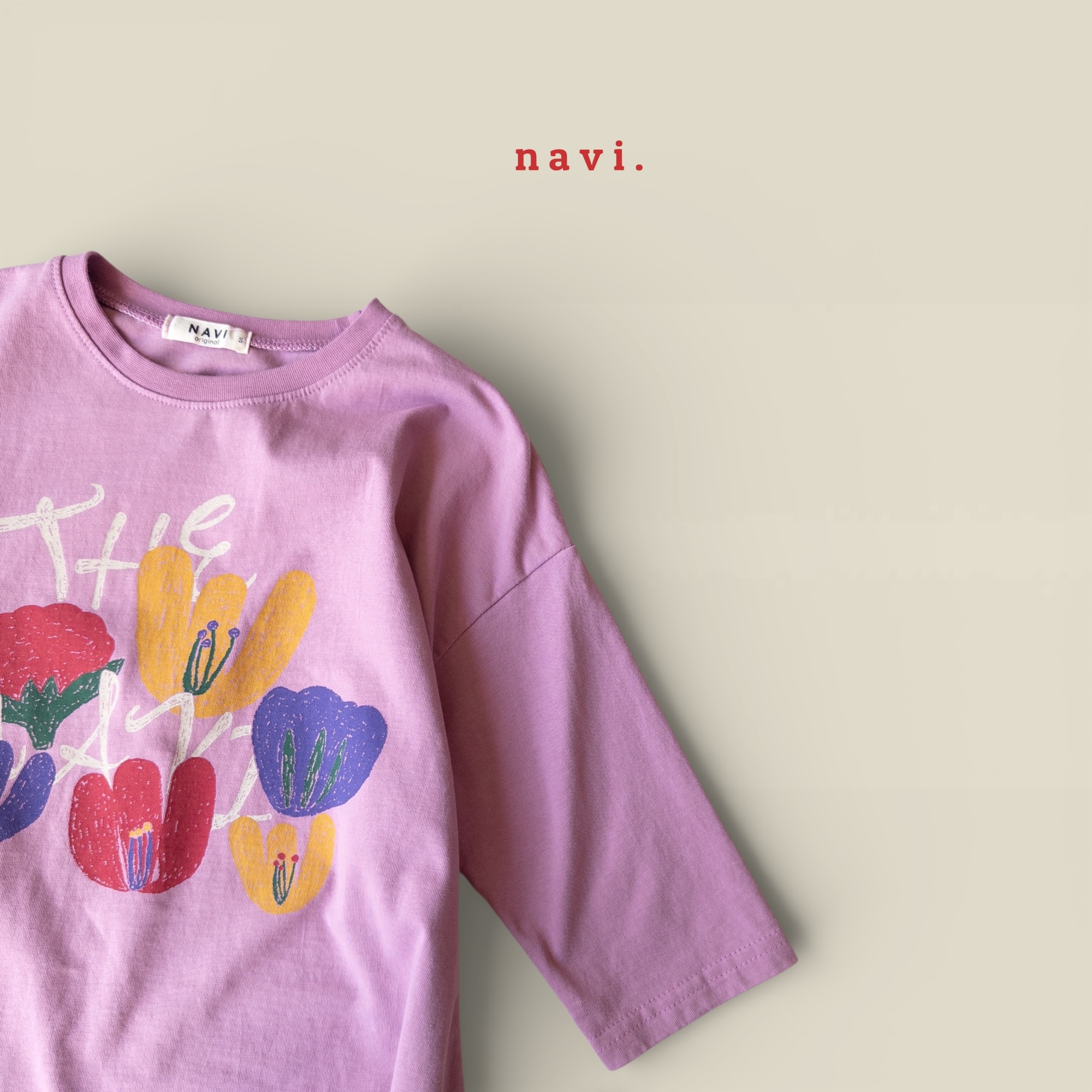 手繪花語洋裝Tee