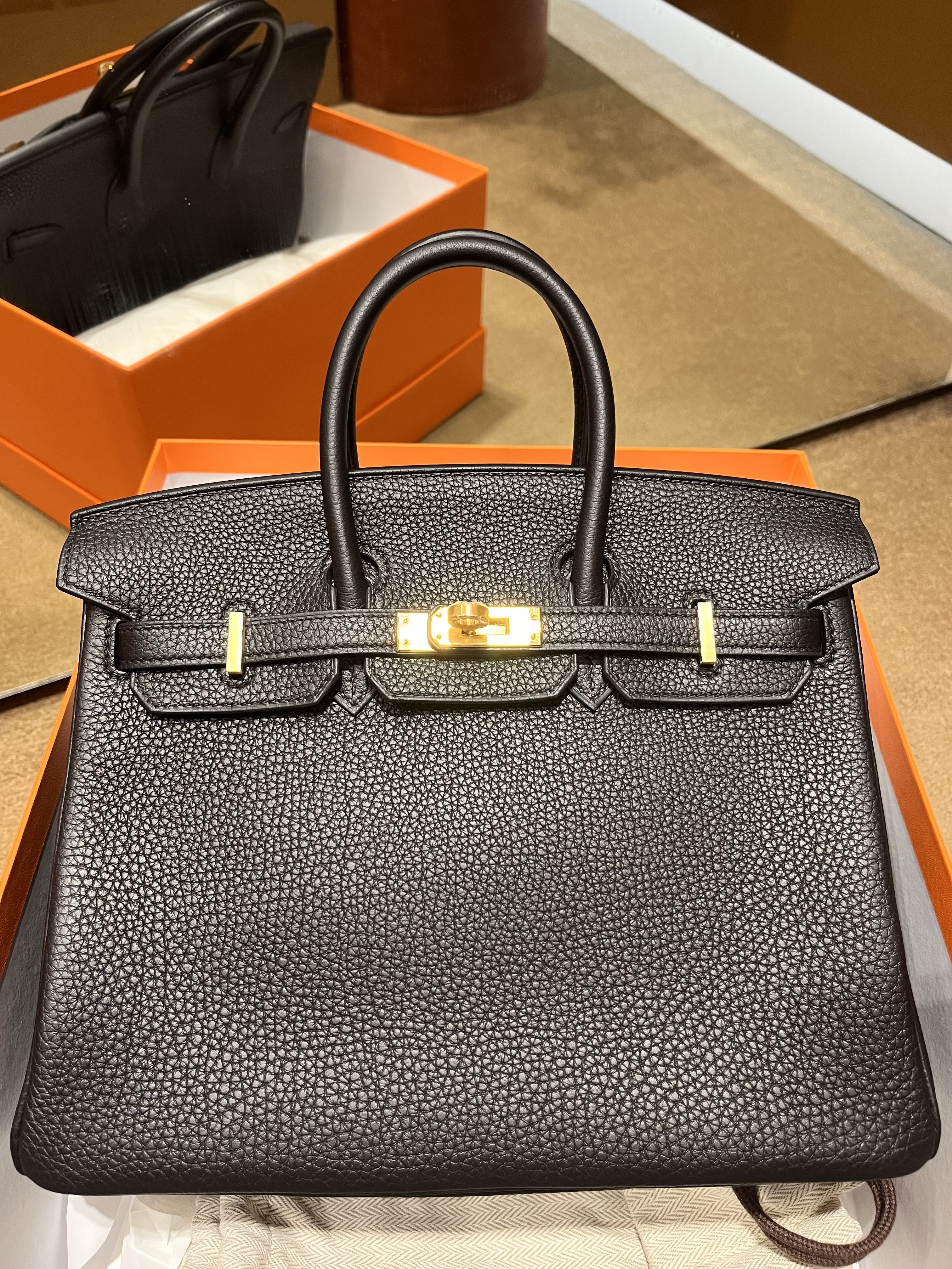 Birkin 25 89 noir cc togo B （二手99%新）