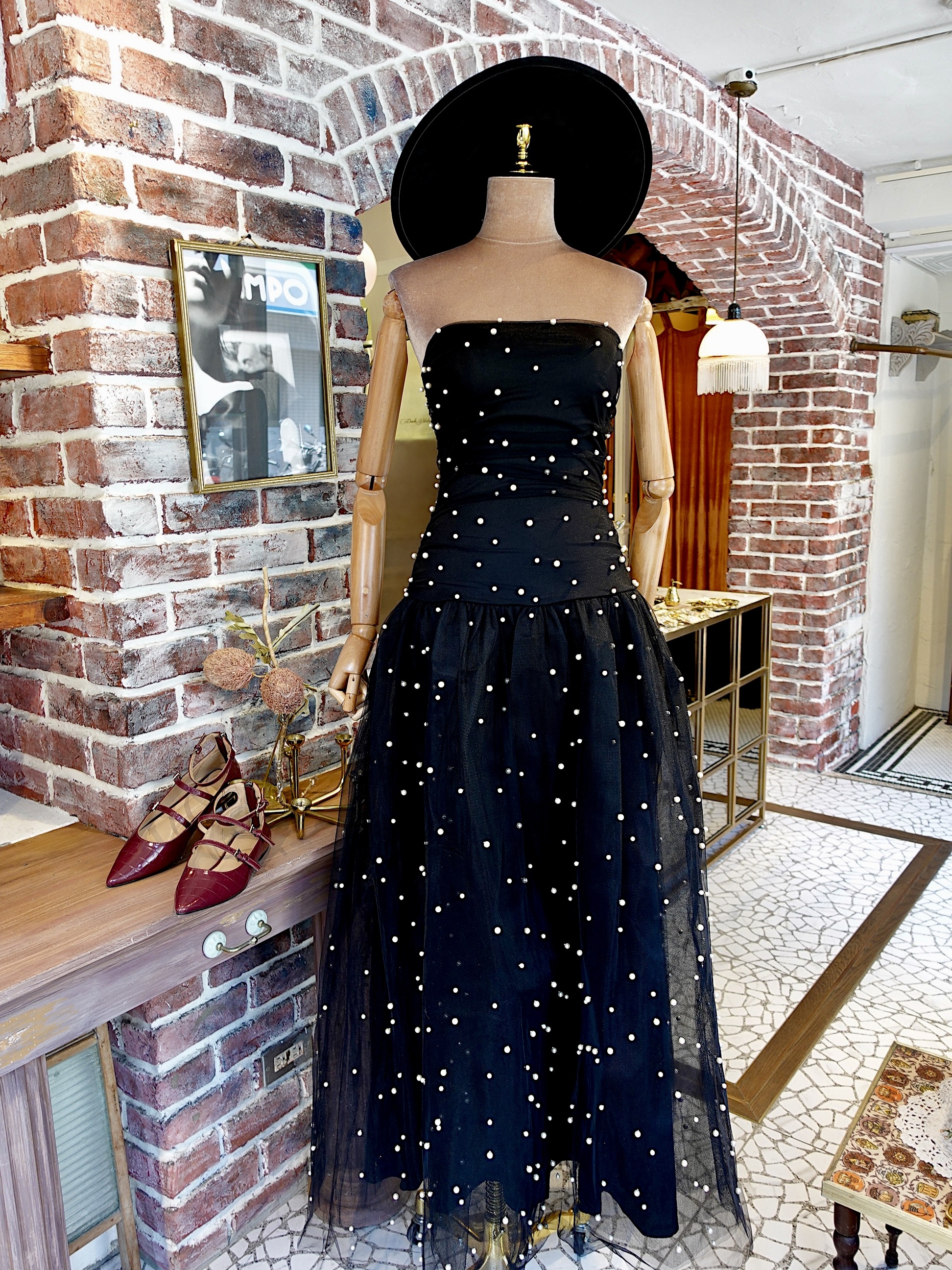 Black Pearl黑色珍珠網紗Dress