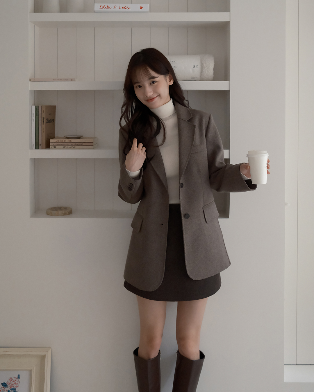 🚀當日出貨 Mood made │秋冬必收・羊毛手工高級西裝外套 ( 1 colors)