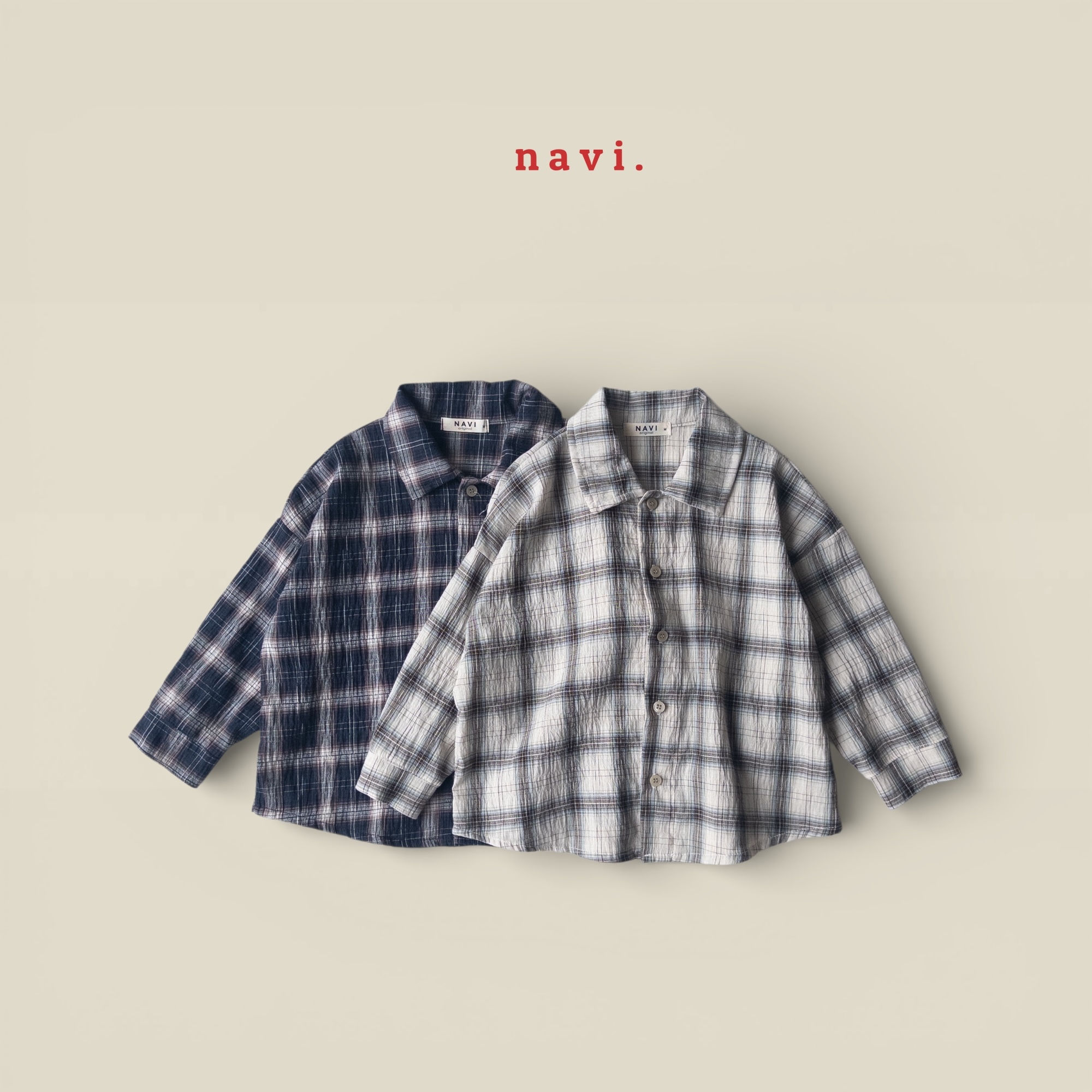 舊時光格紋襯衫