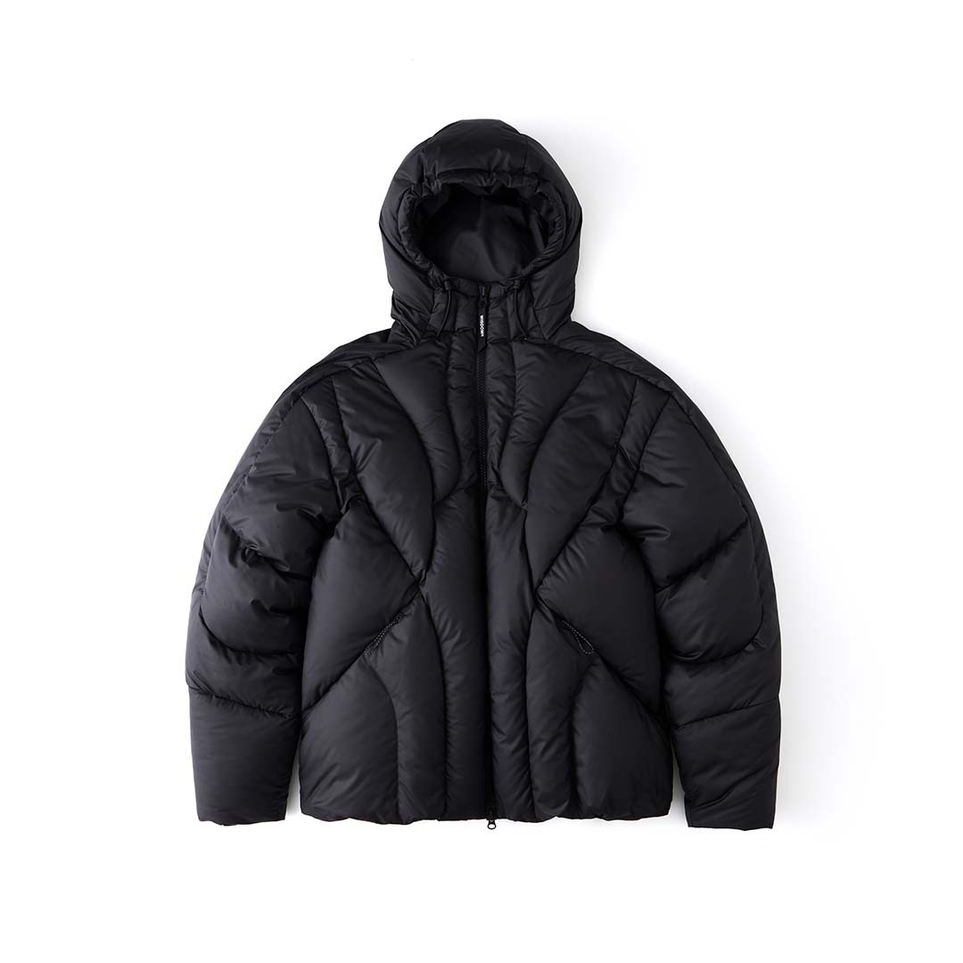 2025AW WISDOM® x oqLiq DOWN JACKET 聯名 羽絨 外套 夾克 現貨 AWO25AMOL01BK