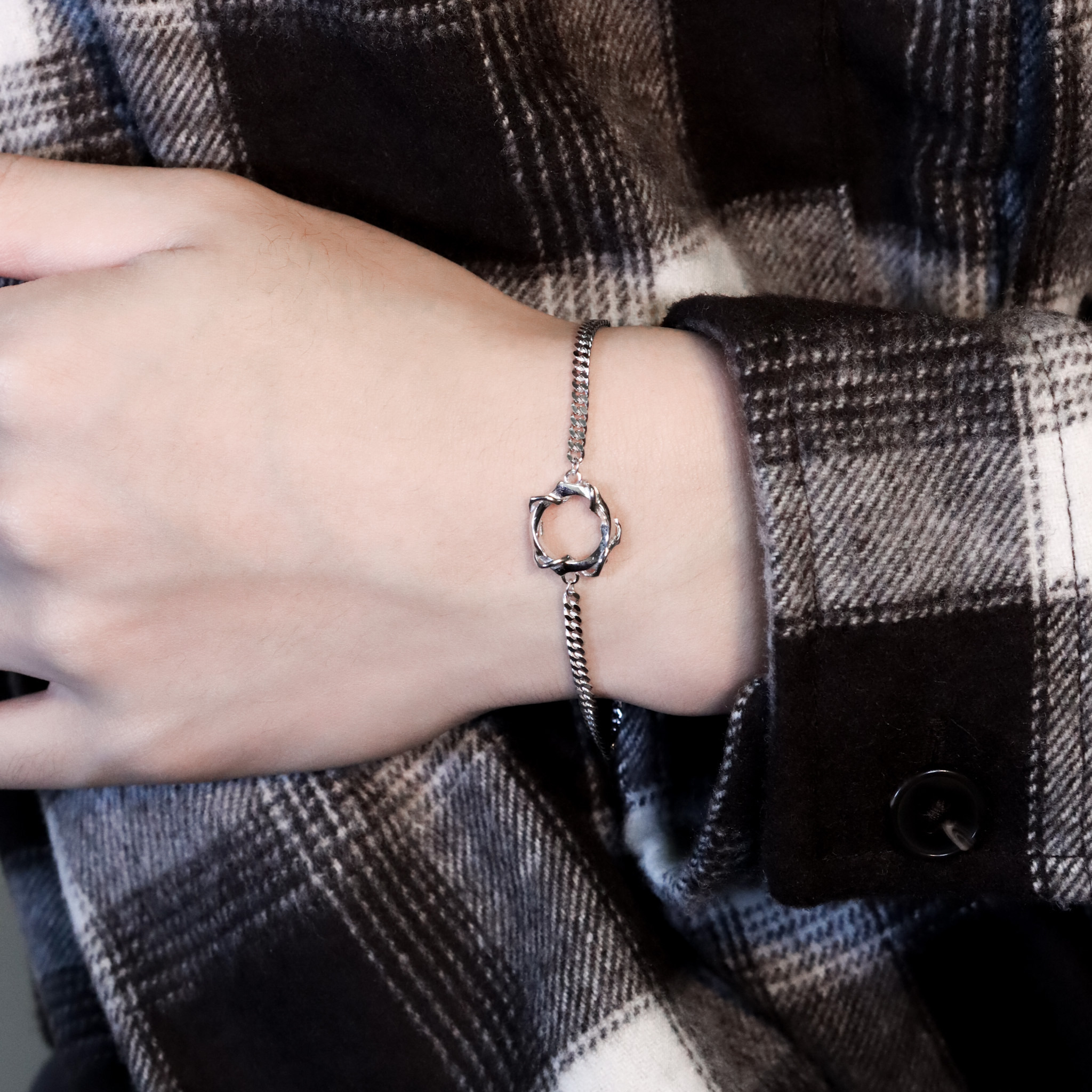 | 925純銀・白金 | 在你身邊手鏈 | BR1441 |