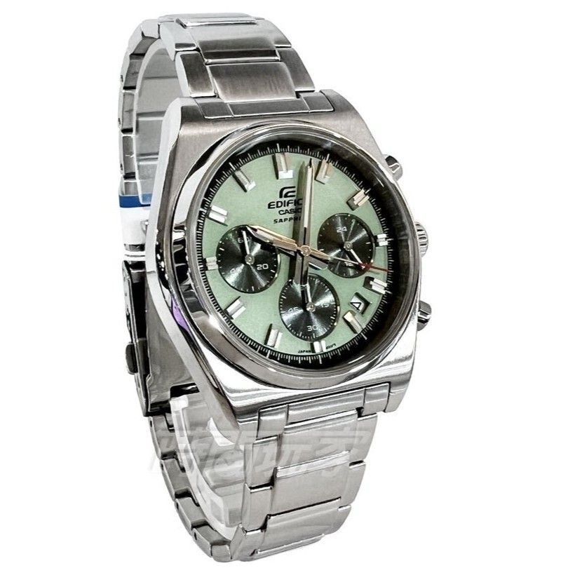 預購款【CASIO 卡西歐】EDIFICE 搶眼的條型時標搭配傳奇性 呈現經典運動設計 EFB-730D-3AV