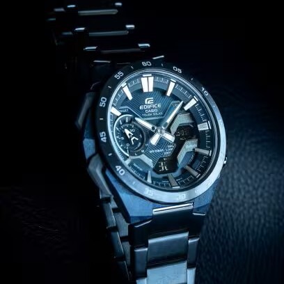 預購款【CASIO 卡西歐】EDIFICE 帶著賽車手的熱情坐進駕駛座 隆重推出冷酷藍色  ECB-2200CB-2A