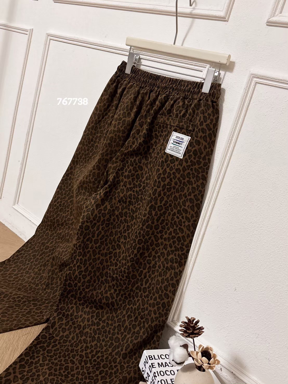 豹紋寬褲 RF7677
