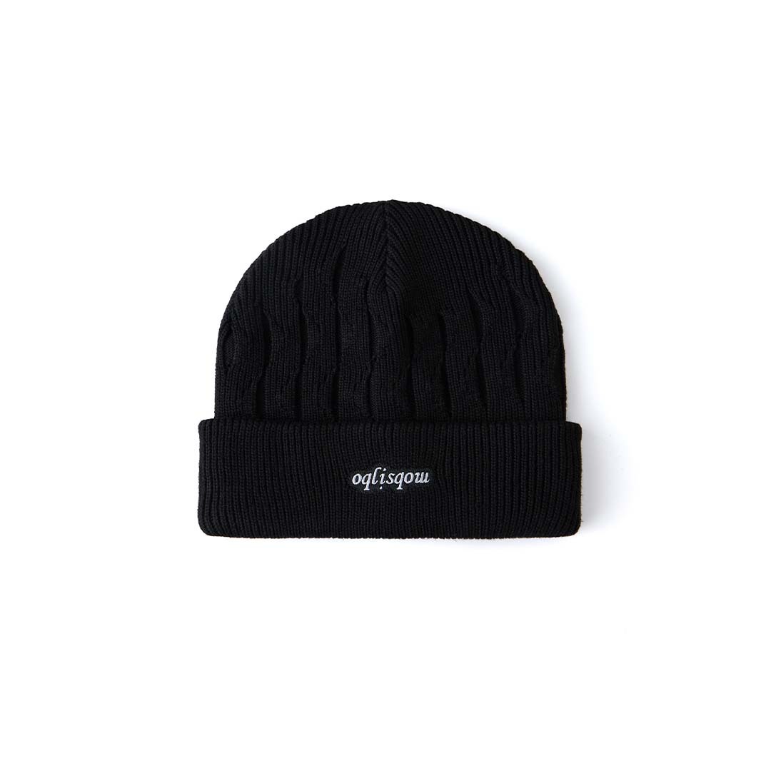 2025AW WISDOM® x oqLiq BEANIE 聯名 帽子 毛帽 現貨 AWO25AMHT01BK00