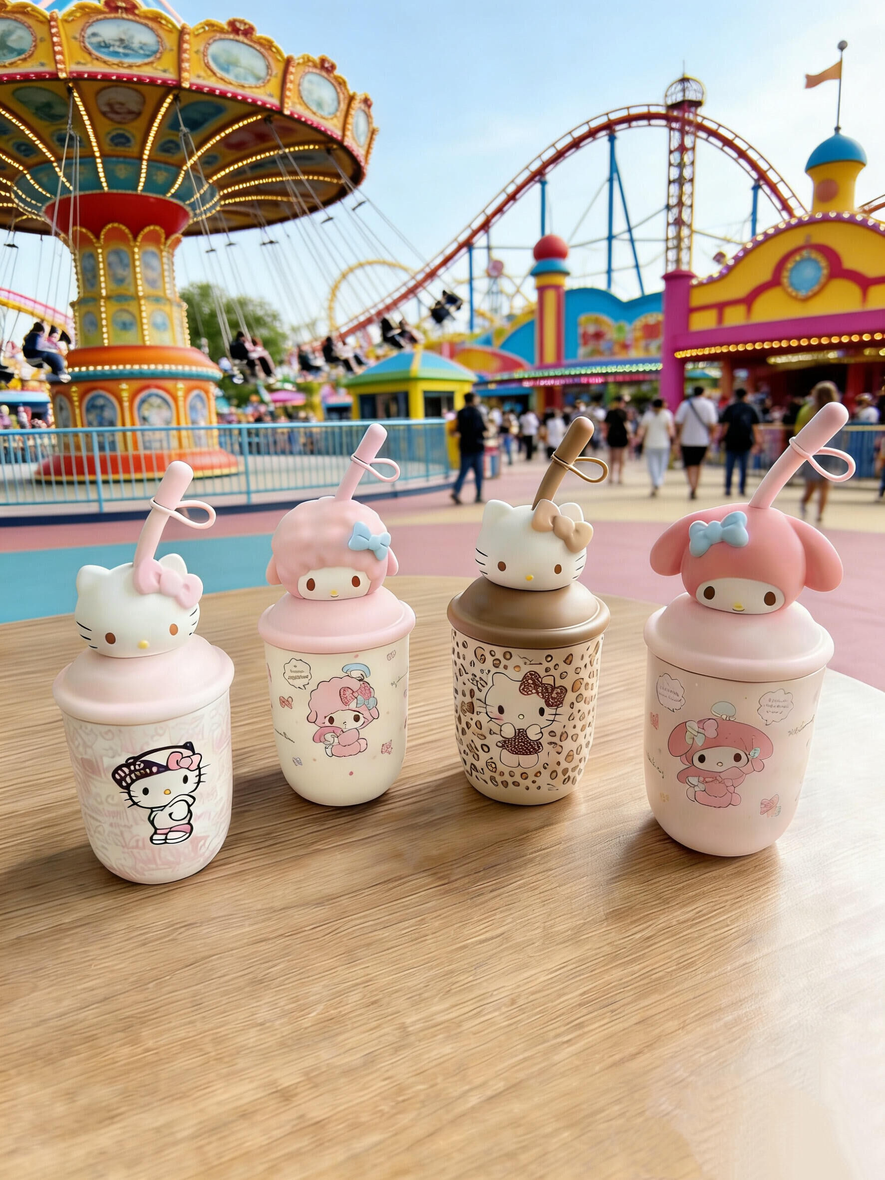 代購-Sanrio三麗鷗 xHello Kitty凱蒂貓 聯名款 保溫保冷杯 吸管水杯 380mL