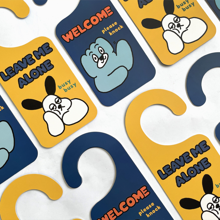 有禮貌雙面門牌