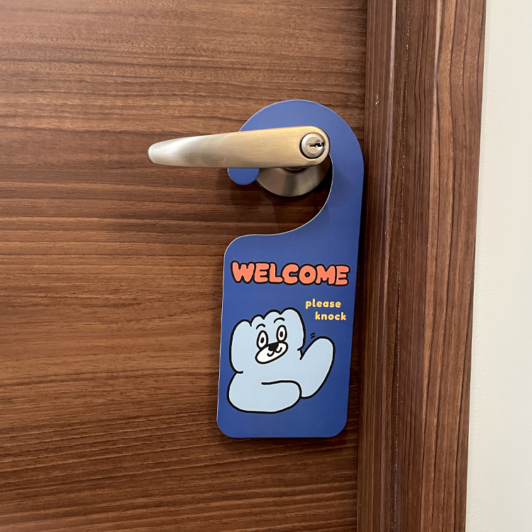 有禮貌雙面門牌