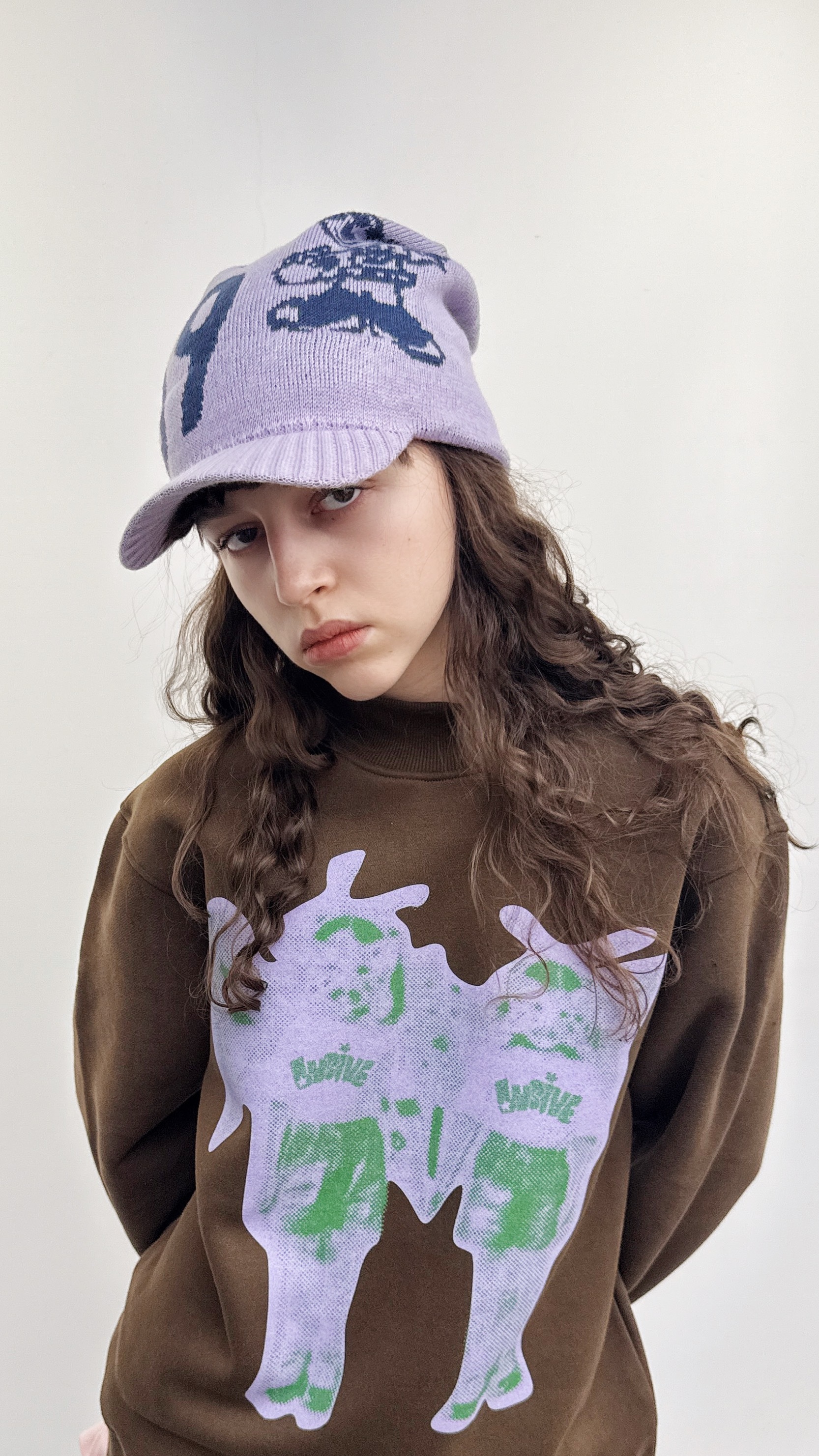 LUSIVE WORKSHOP 69號滑板米奇針織堆帽