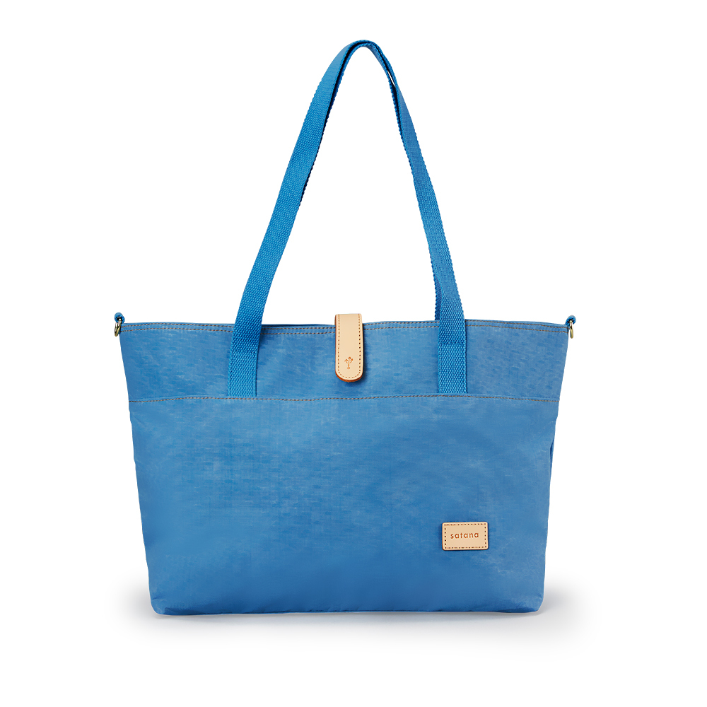 Soldier 真皮磁扣托特包-雲煙藍