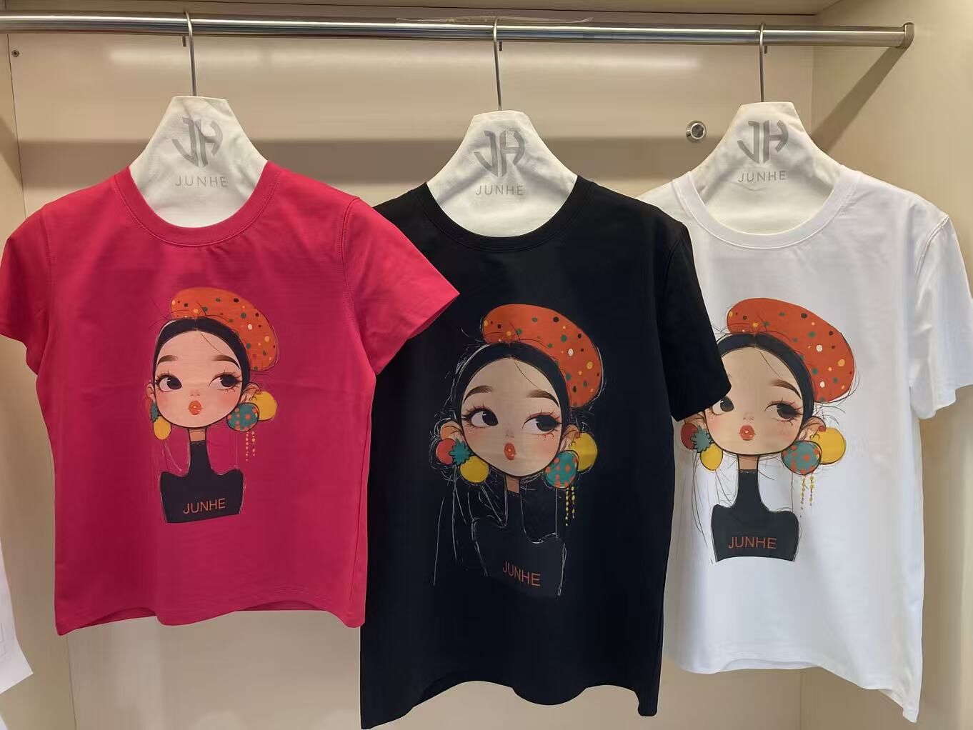 【直播】JUNHE LL011320 女孩短袖上衣 (送隨機頸鏈)