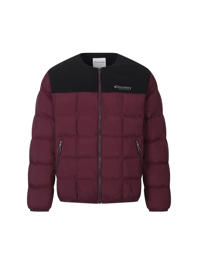 【代購】Discovery 男款 方格絎縫 輕量鵝絨保暖外套