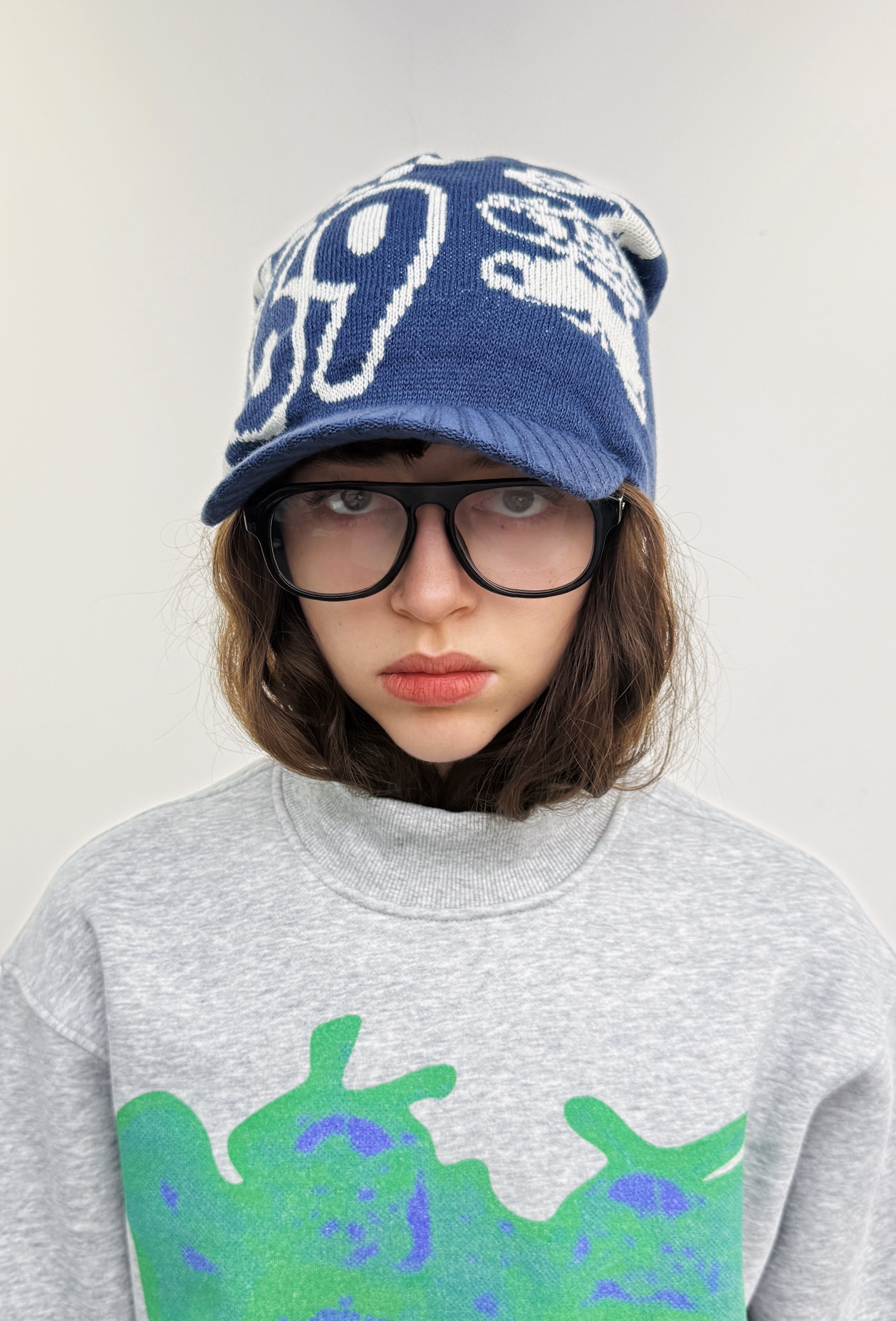 LUSIVE WORKSHOP 69號滑板米奇針織堆帽