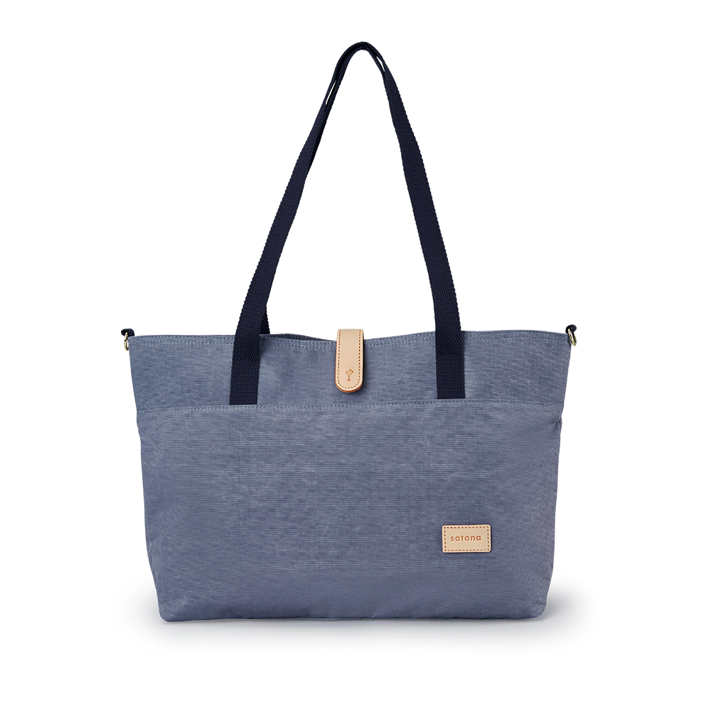 Soldier 真皮磁扣托特包-靜謐灰